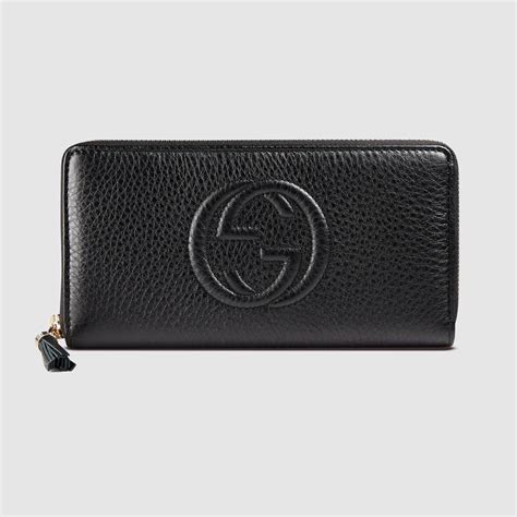 gucci wallet black and white leather|black leather Gucci wallet 2019.